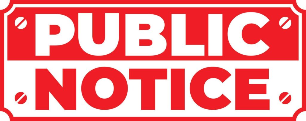 Public Notice: Organization Meeting